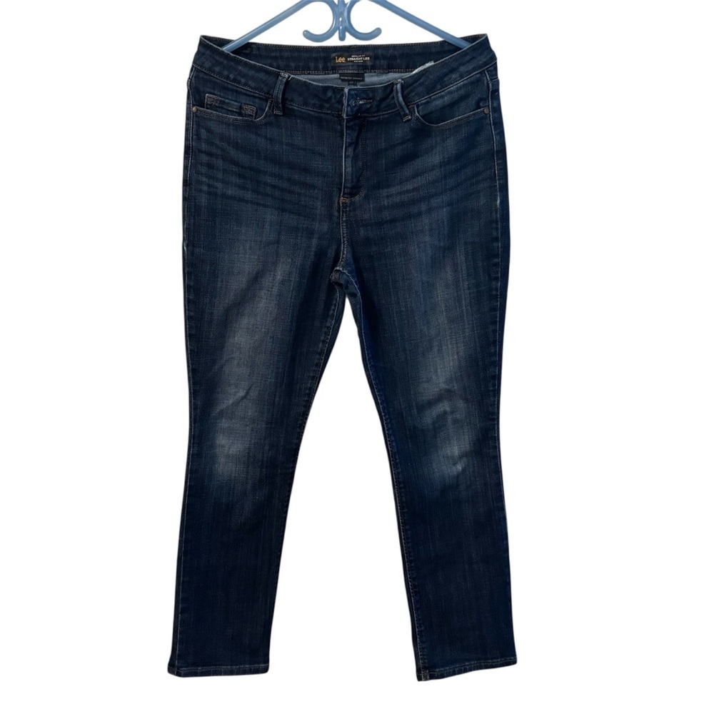Lee Blue Ankle Cropped Jeans with Vintage Fade